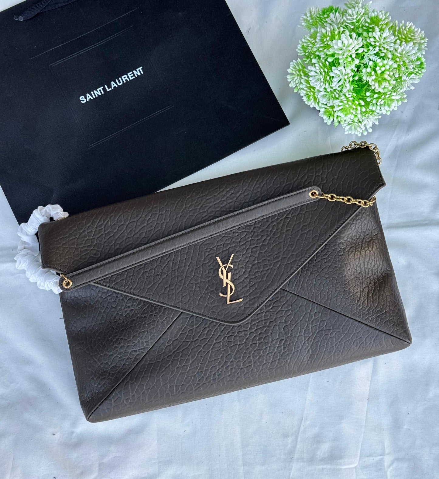 YSL POUCH Super master Quality with box and dust bag Size 30 cm