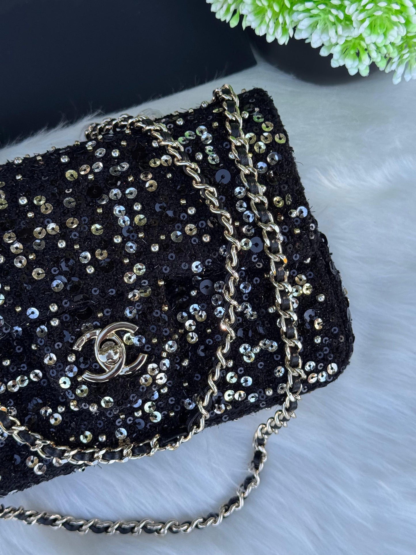 CHANEL Flap Bag Crystal Super master Quality with box and dust bag Size 20 Cm