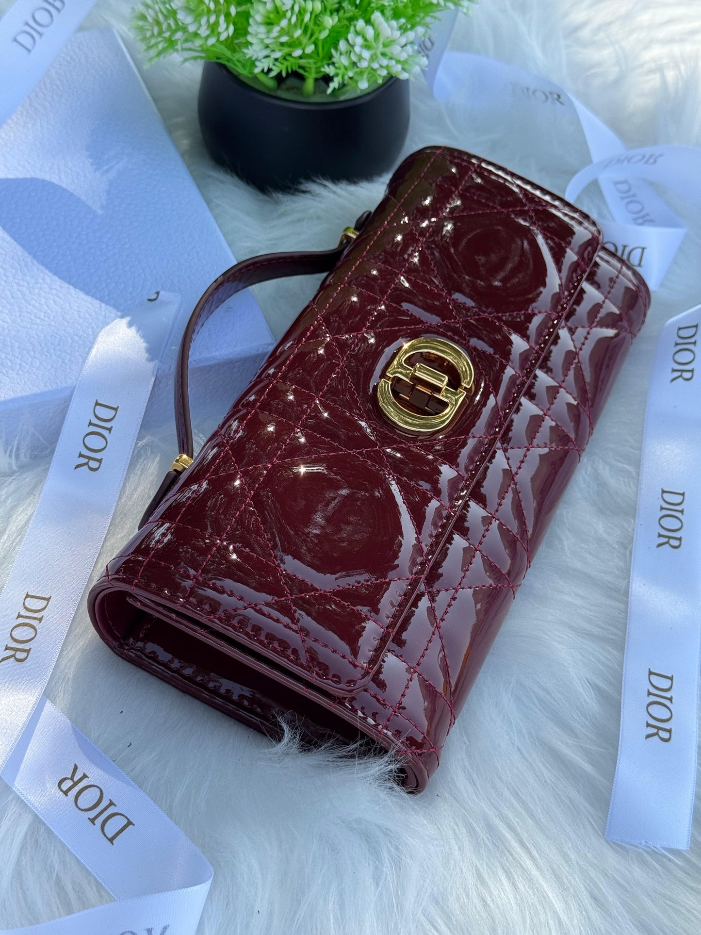 DIOR Miss Caro Top Handle Pouch Super master Quality with box and dust bag Size 24 Cm