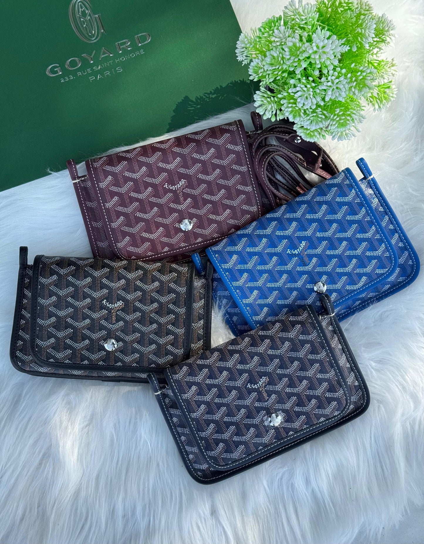 GOYARD Plumet Pocket Wallet Super master Quality with box and dust bag Size 19 cm