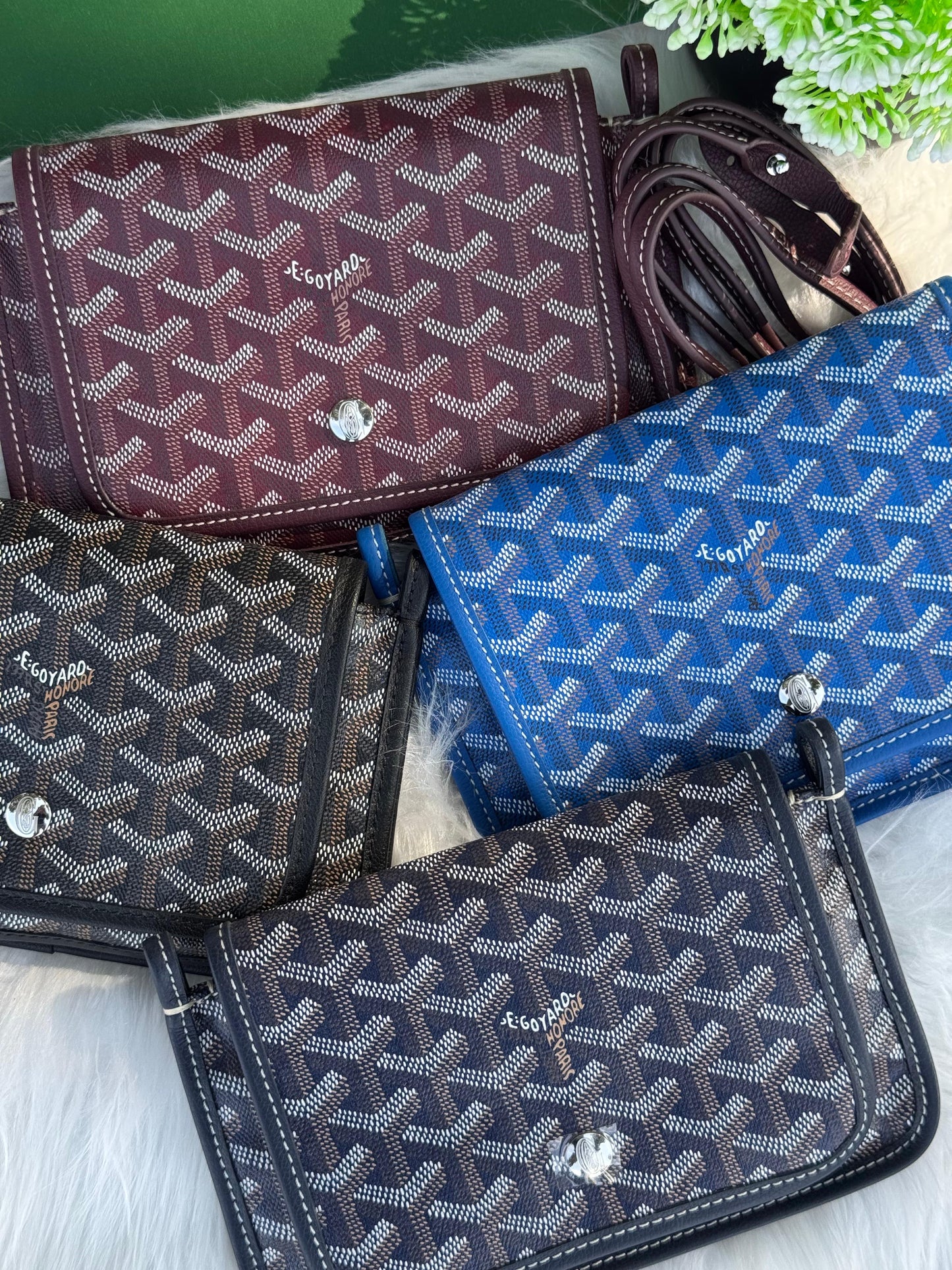 GOYARD Plumet Pocket Wallet Super master Quality with box and dust bag Size 19 cm