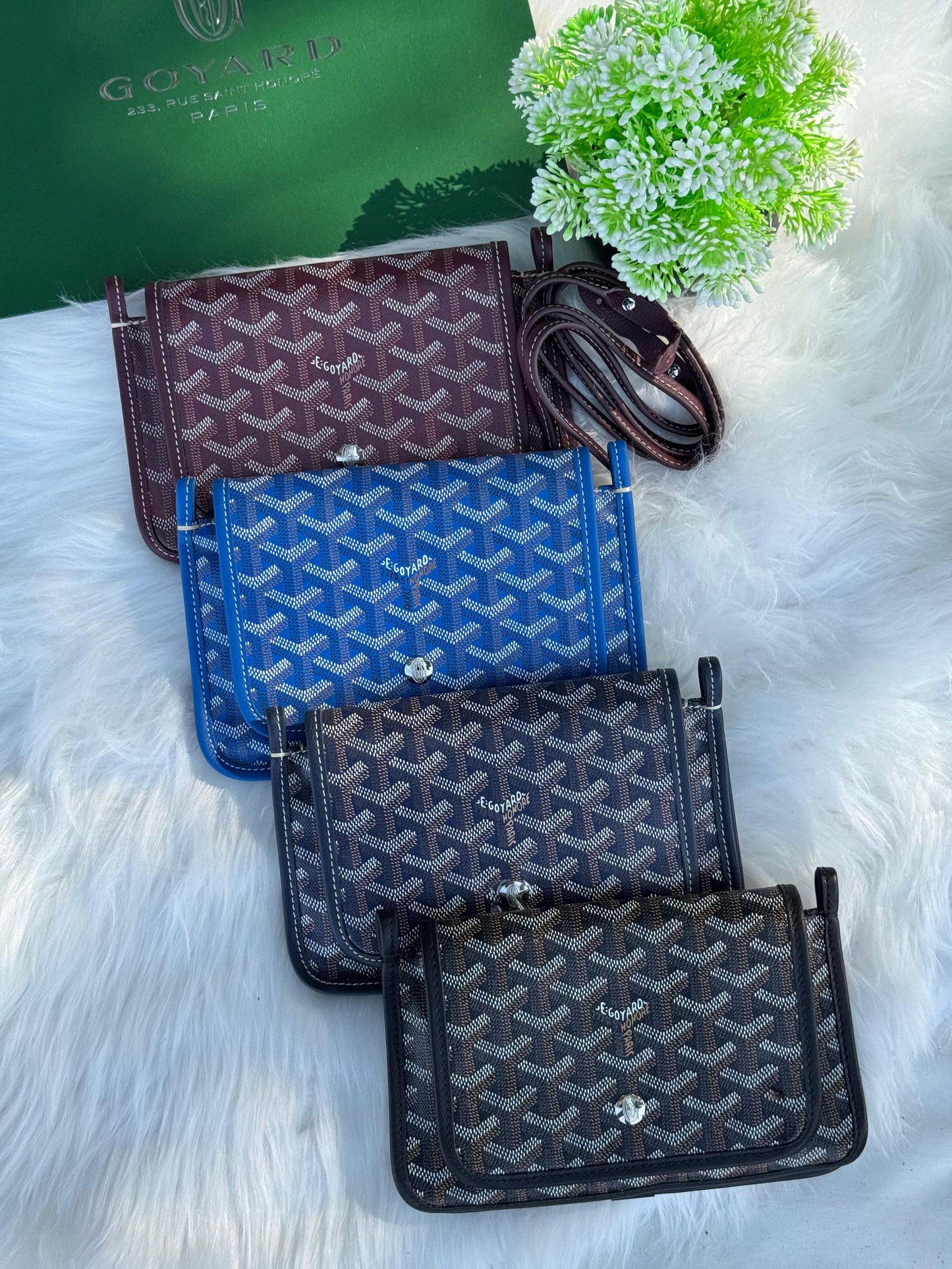 GOYARD Plumet Pocket Wallet Super master Quality with box and dust bag Size 19 cm