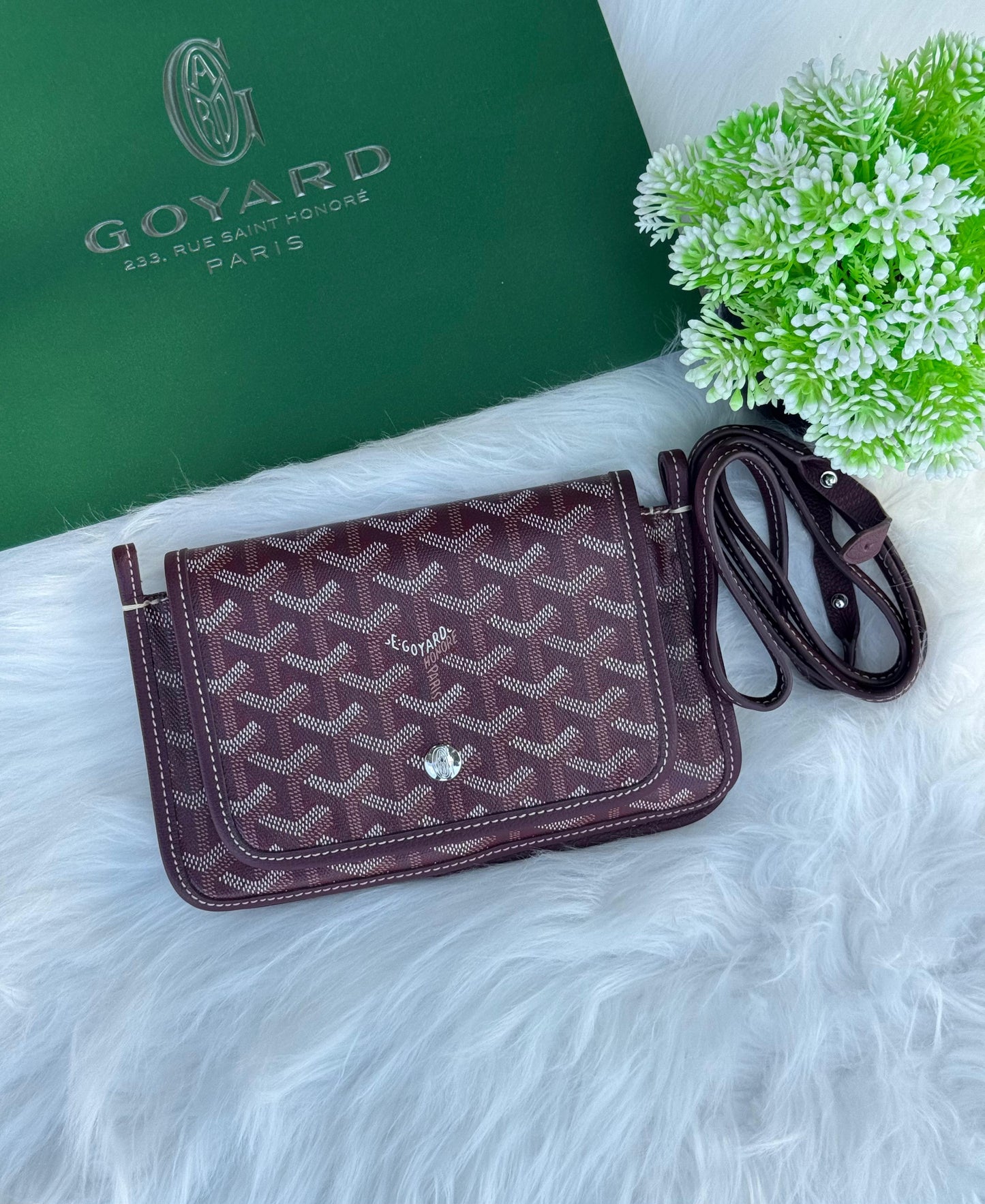 GOYARD Plumet Pocket Wallet Super master Quality with box and dust bag Size 19 cm