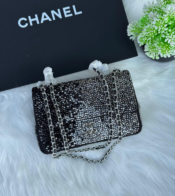 CHANEL Flap Bag Crystal Super master Quality with box and dust bag Size 20 Cm