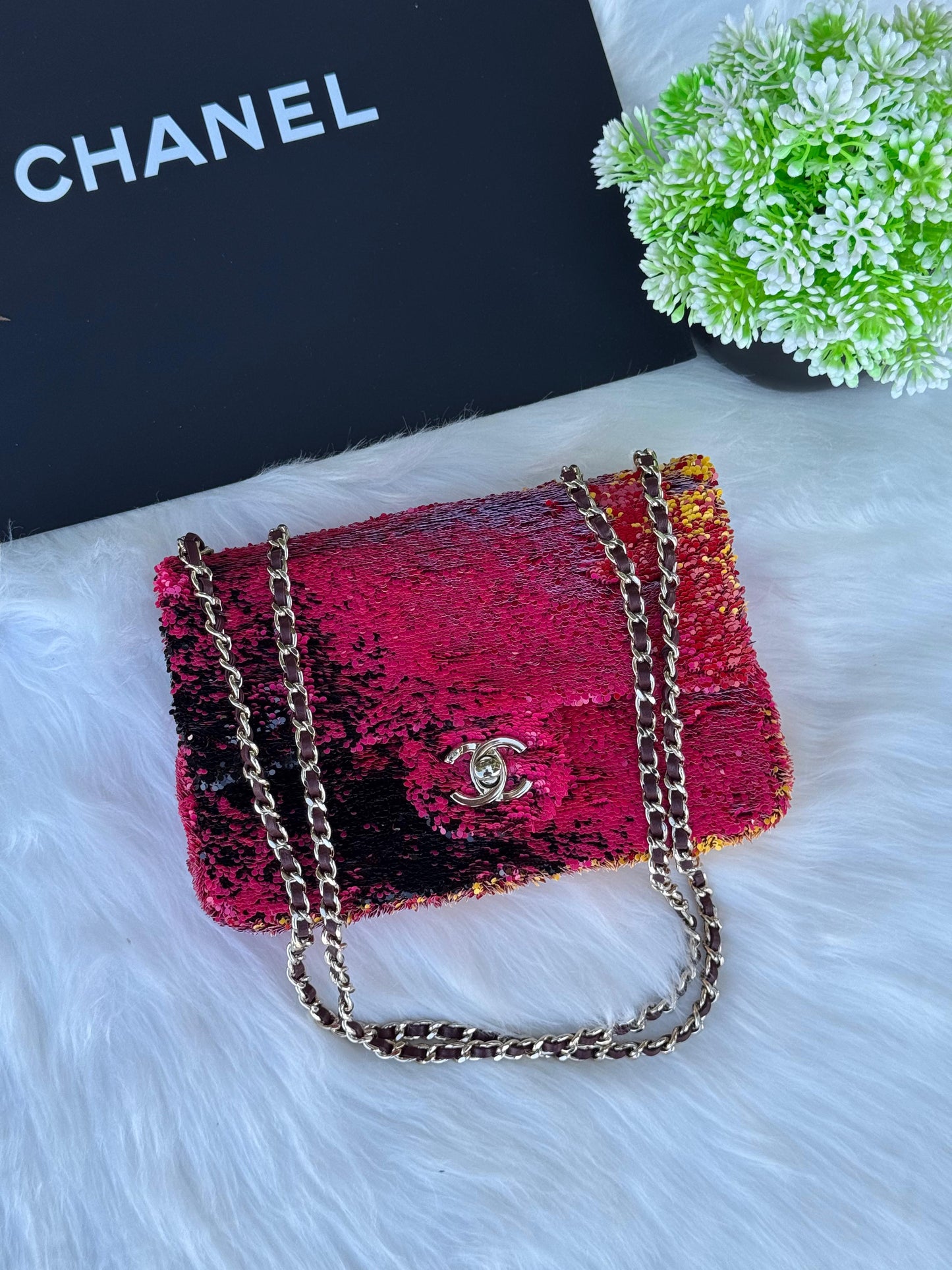 CHANEL Evening Bag Super master Quality with box and dust bag Size 20 Cm