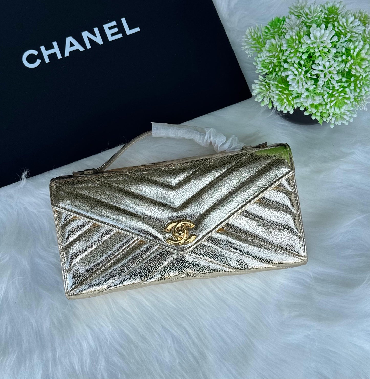 CHANEL Clutch bag Super master Quality with box and dust bag Size 25 cm