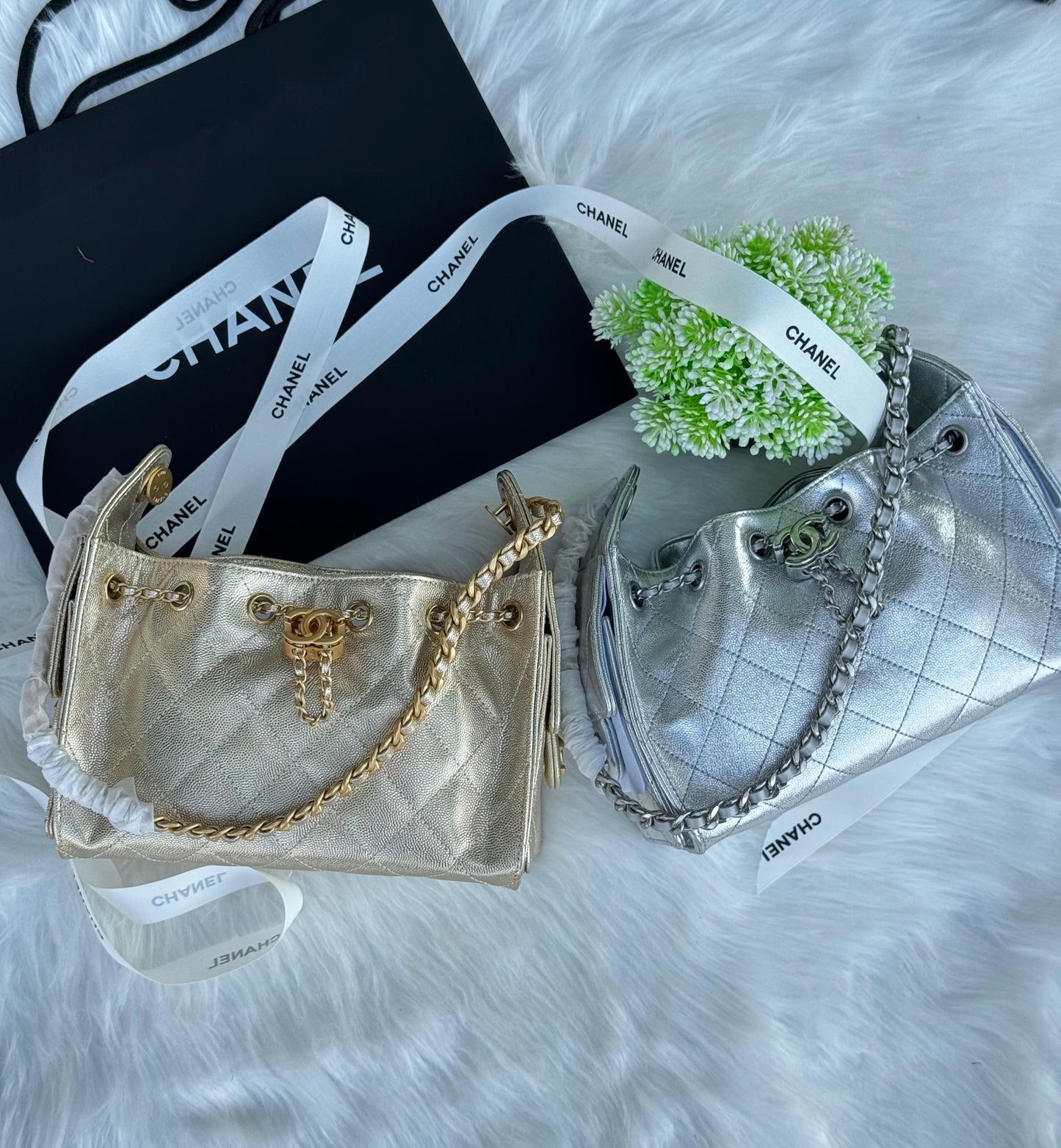 CHANEL Hobo mini Super master Quality with box and dust bag Size 22 cm