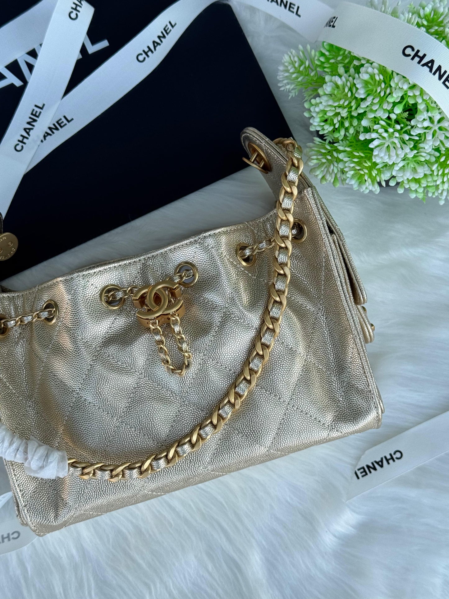 CHANEL Hobo mini Super master Quality with box and dust bag Size 22 cm