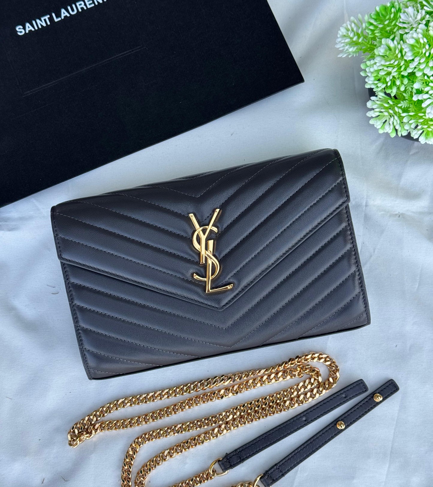 YSL shoulder bag Super master Quality with box and dust bag Size 22 cm