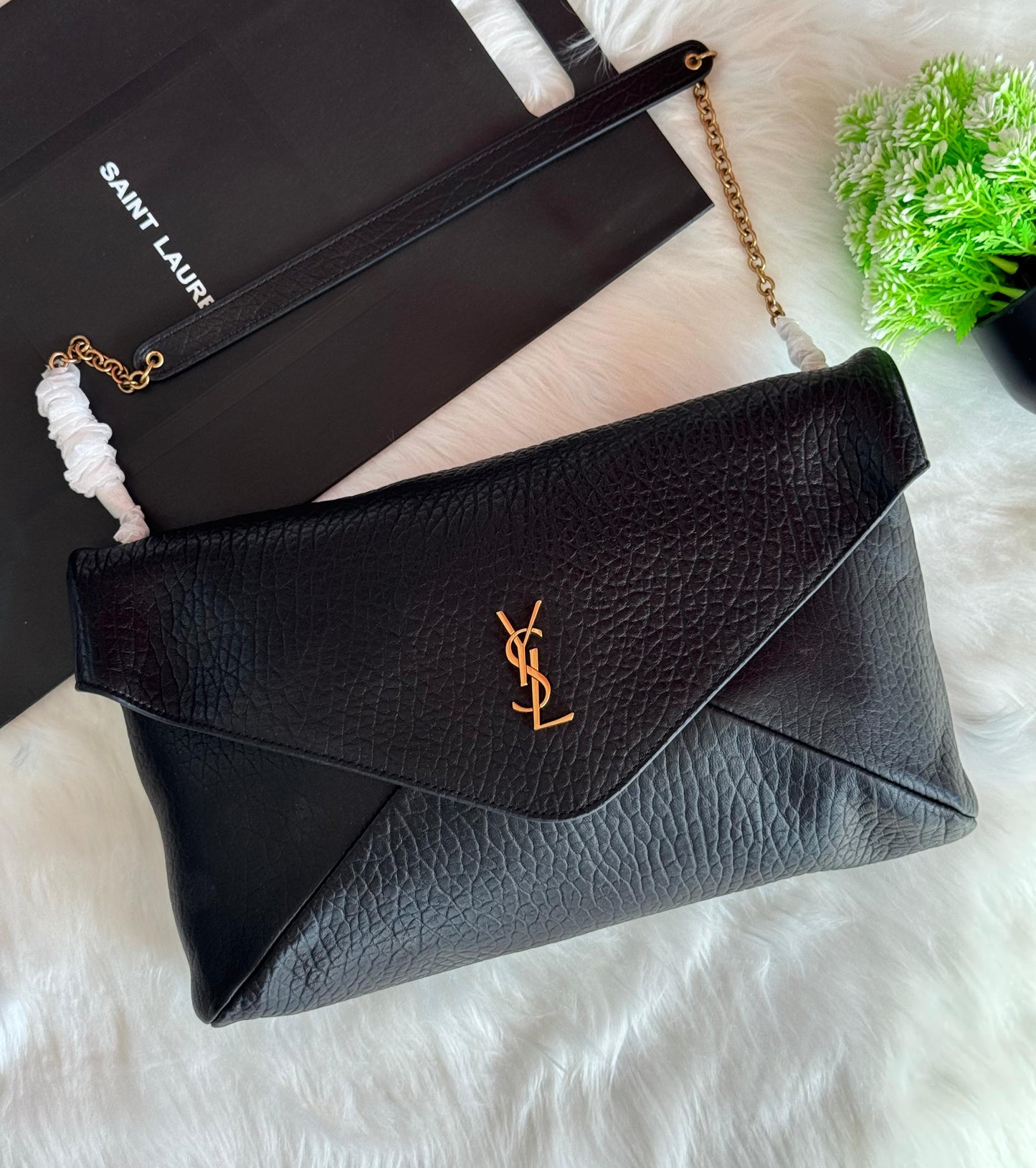 YSL POUCH Super master Quality with box and dust bag Size 30 cm