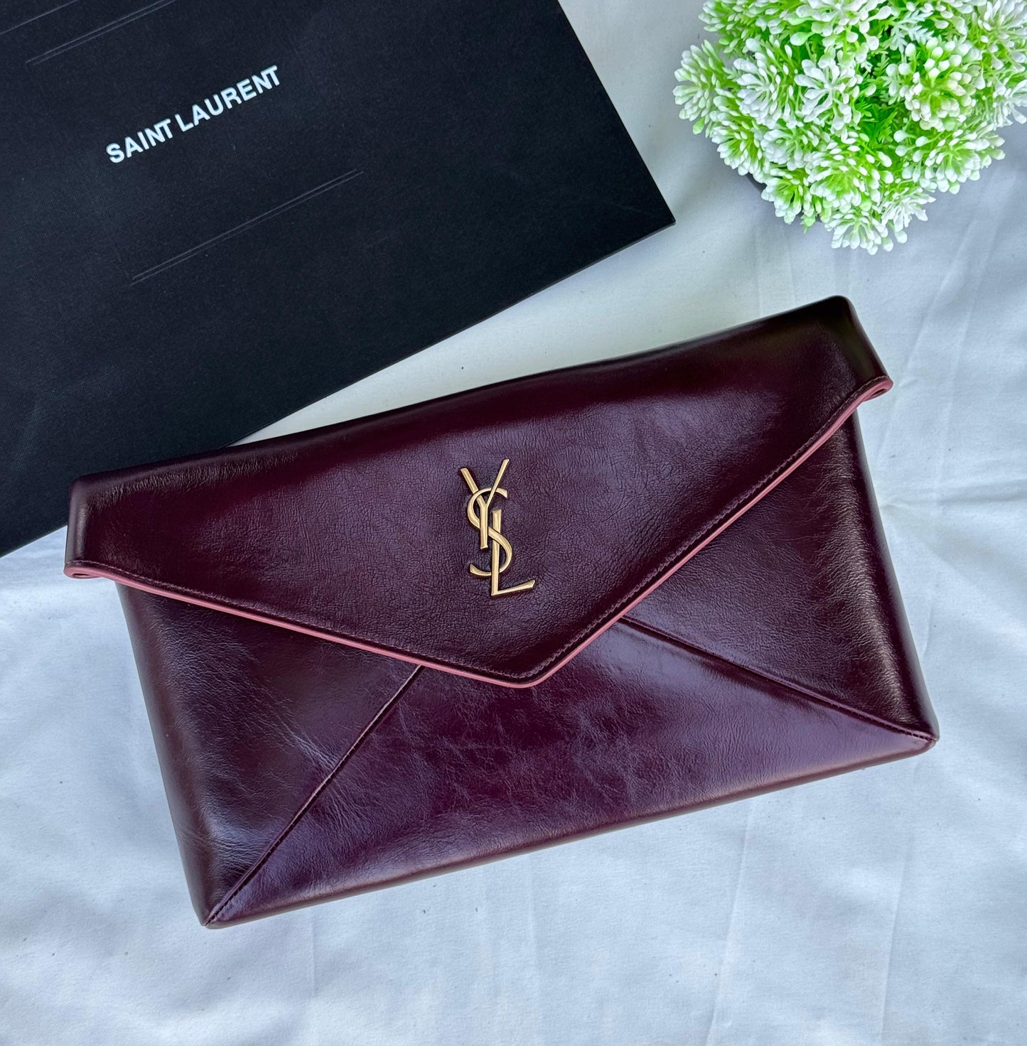 YSL POUCH Super master Quality with box and dust bag Size 30 cm
