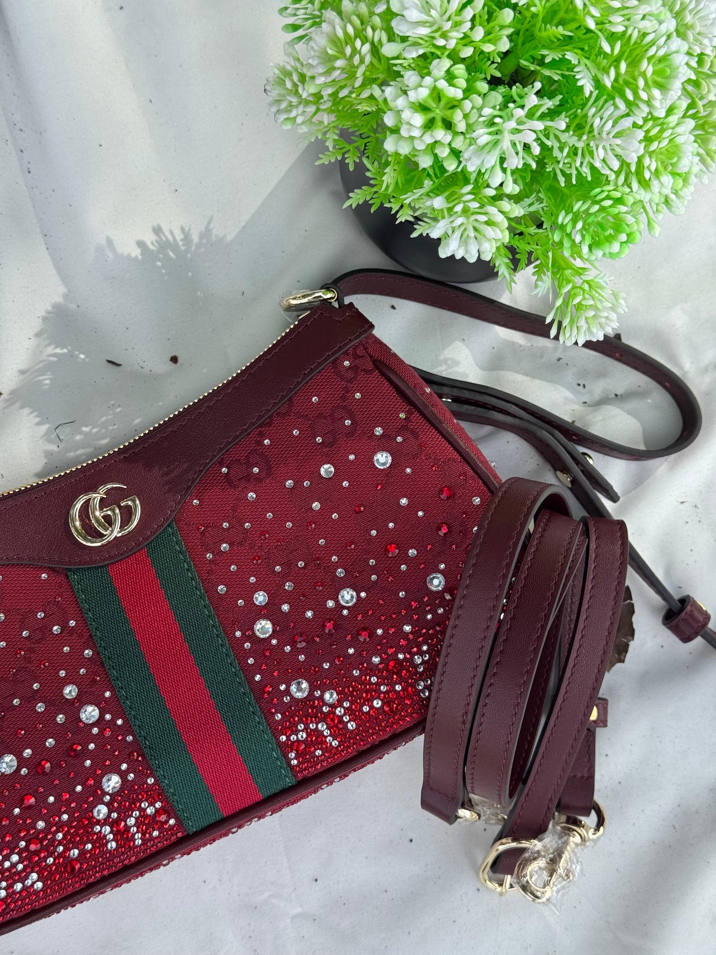 GUCCI Ophidia Crystals shoulder bag Super master Quality with box and dust bag Size 23 cm