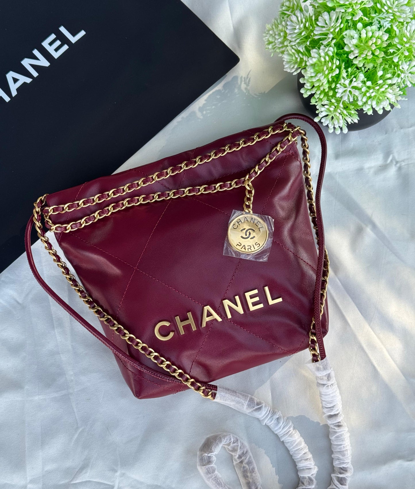 CHANEL 22 Small Handbag Super master Quality with box and dust bag Size 17 Cm
