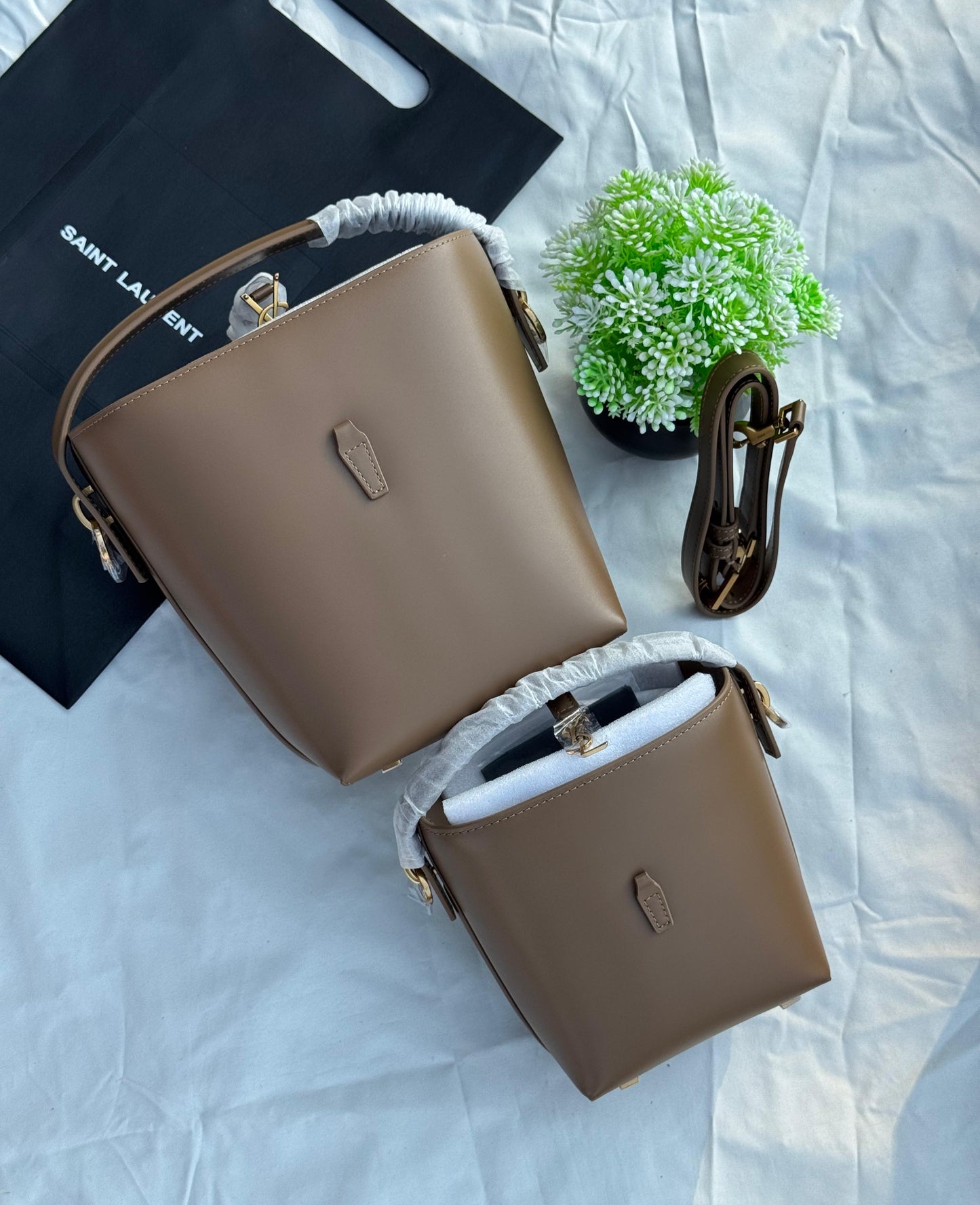 YSL Bucket Bag Calfskin Leather Super master Quality with box and dust bag