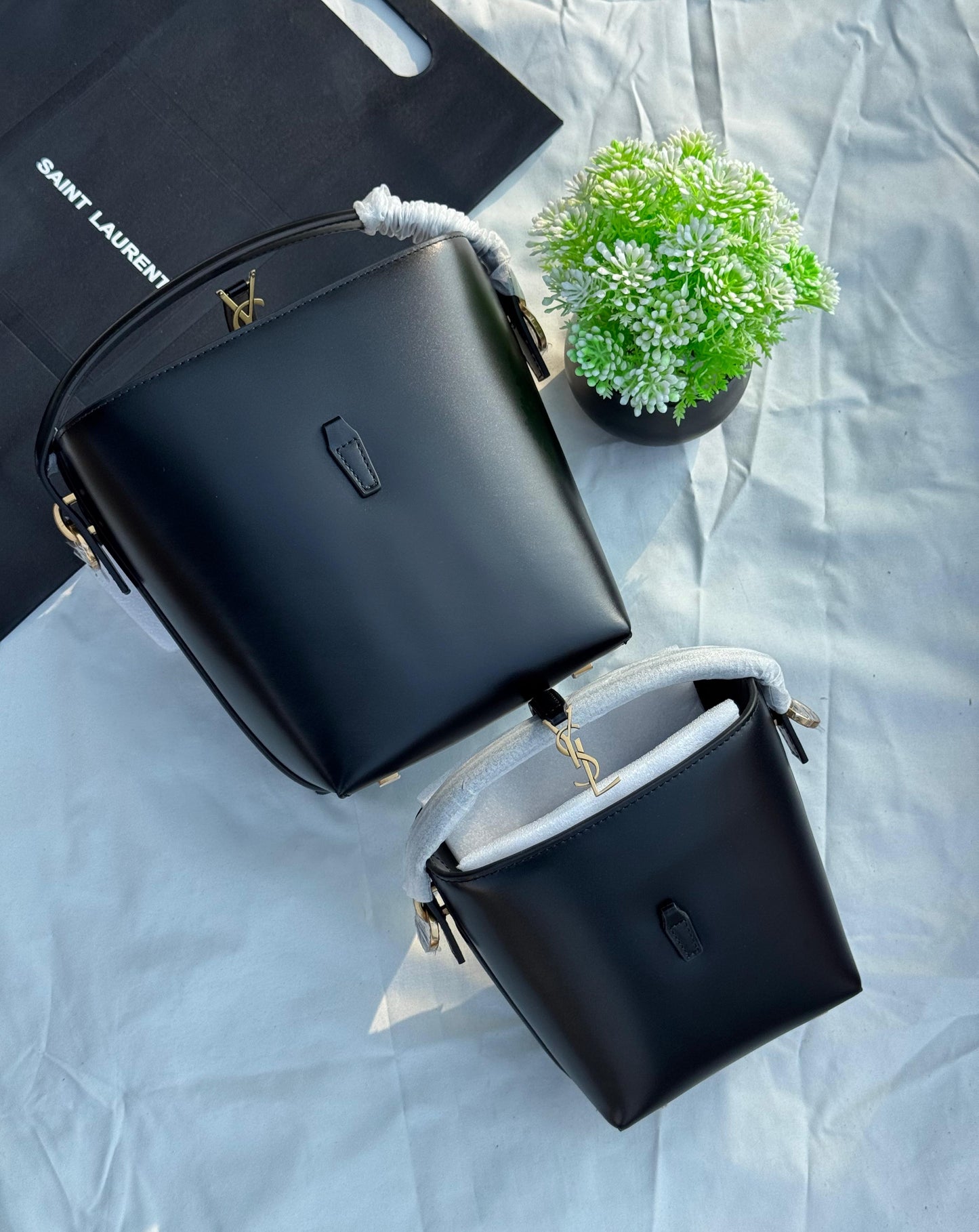 YSL Bucket Bag Calfskin Leather Super master Quality with box and dust bag