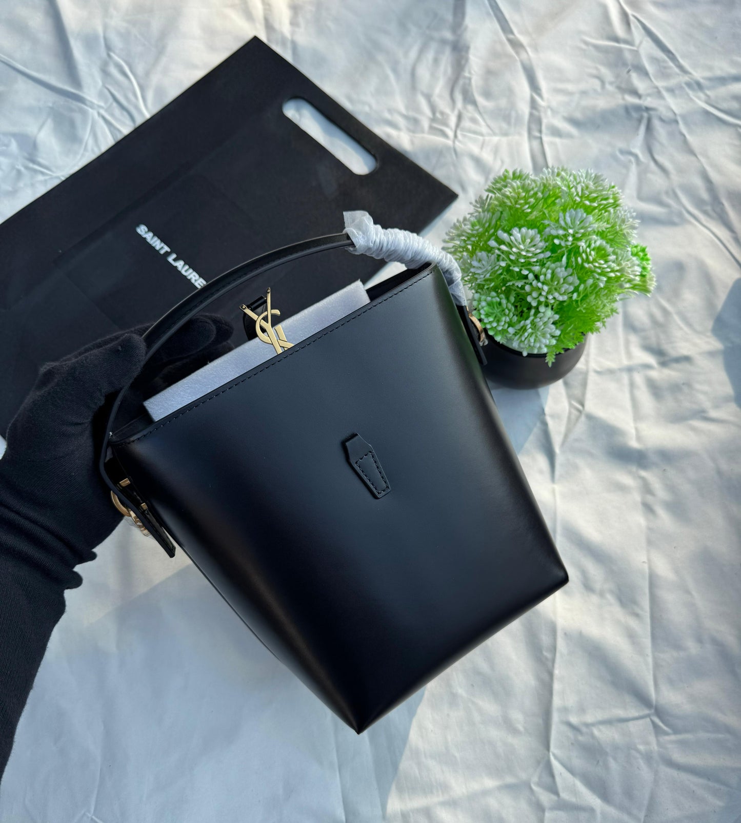 YSL Bucket Bag Calfskin Leather Super master Quality with box and dust bag