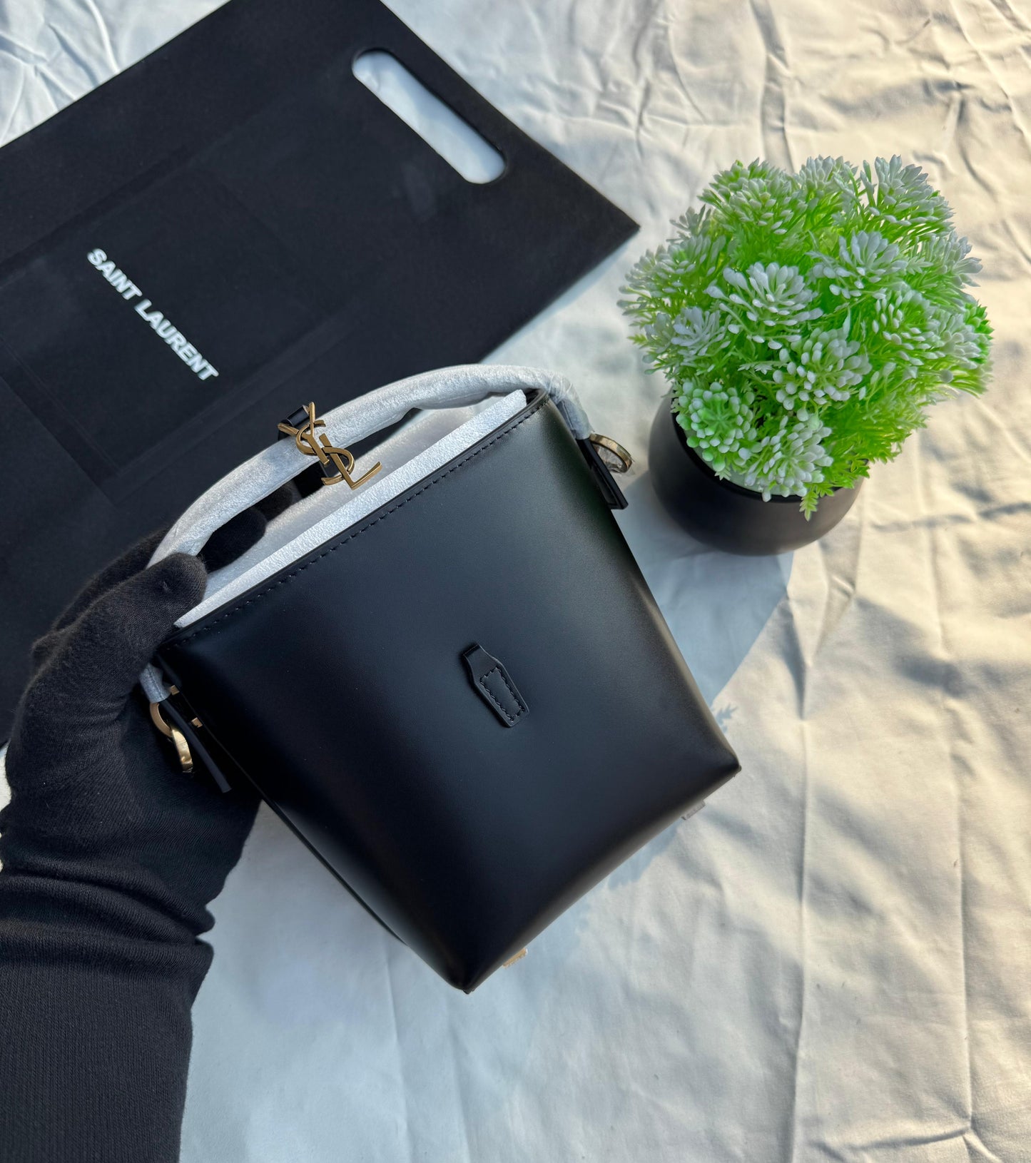 YSL Bucket Bag Calfskin Leather Super master Quality with box and dust bag