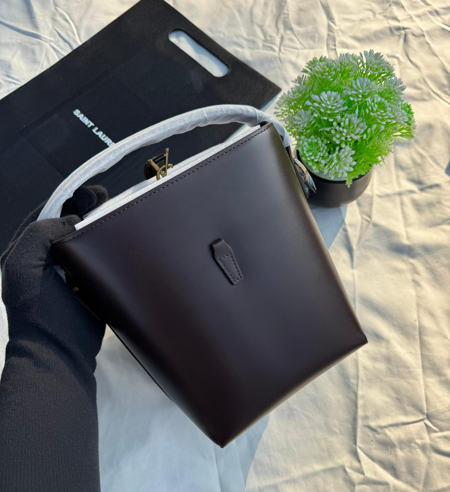 YSL Bucket Bag Calfskin Leather Super master Quality with box and dust bag