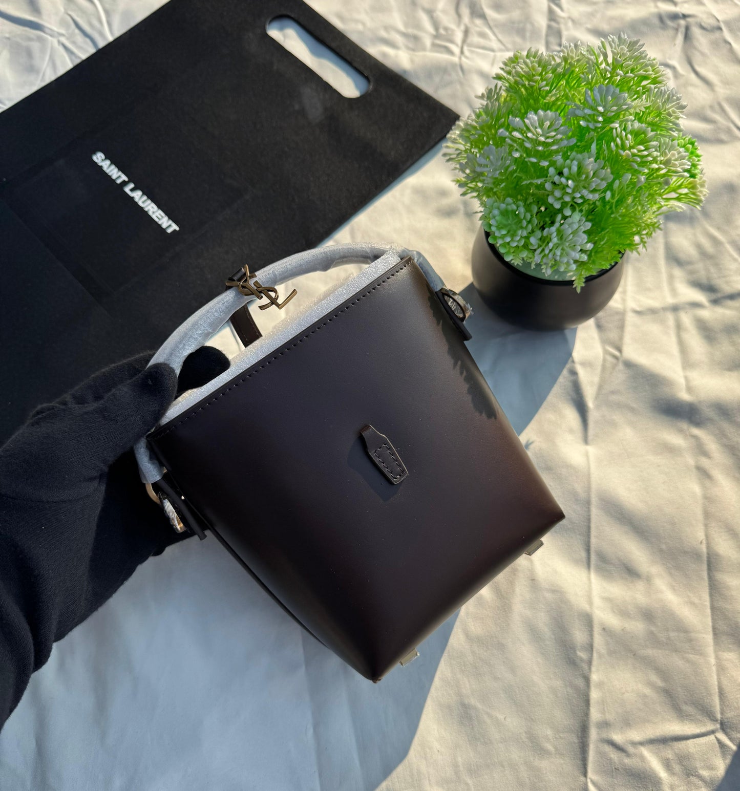 YSL Bucket Bag Calfskin Leather Super master Quality with box and dust bag