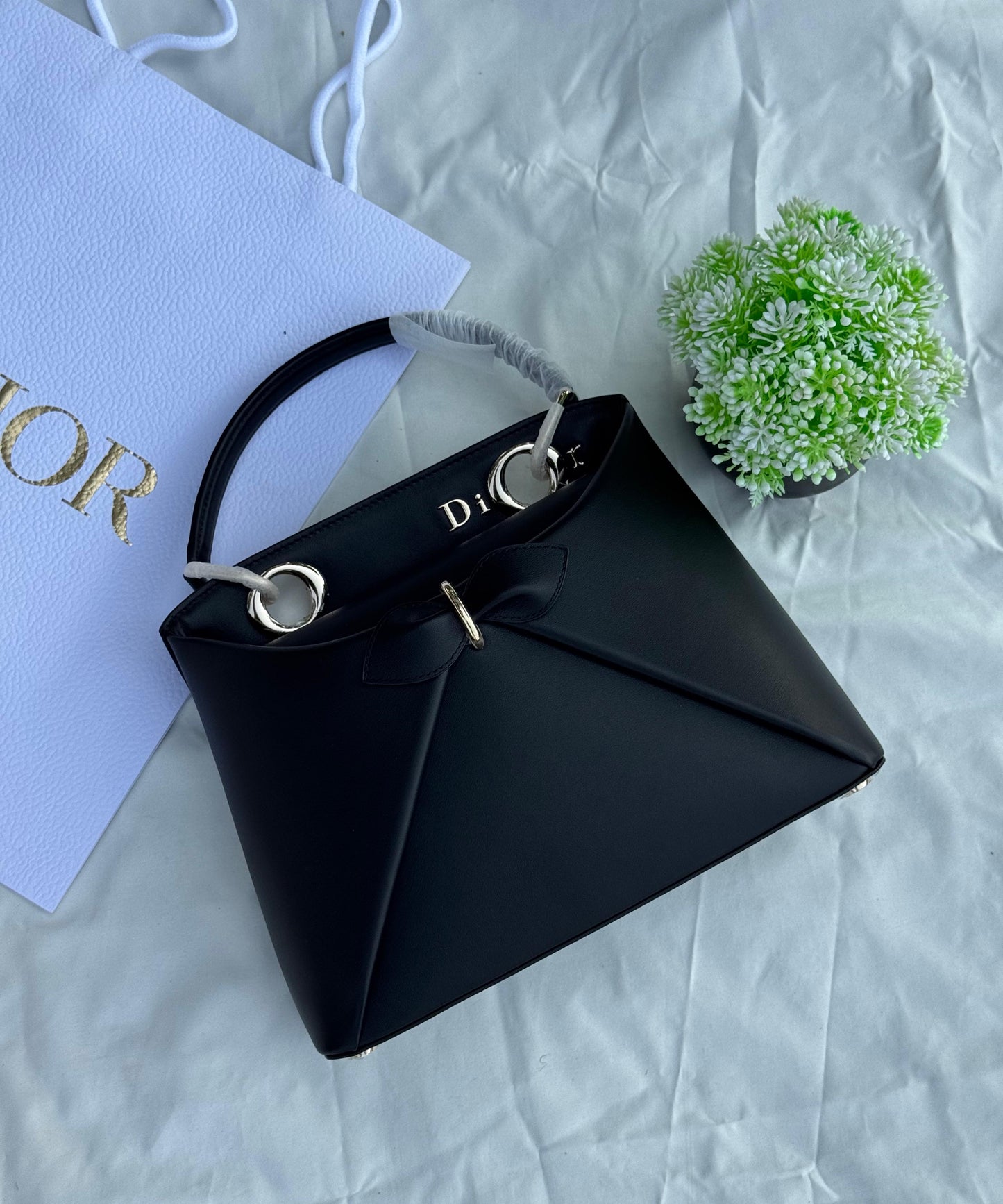 DIOR lambskin Bow Bag Super master Quality with box and dust bag Size 28 Cm