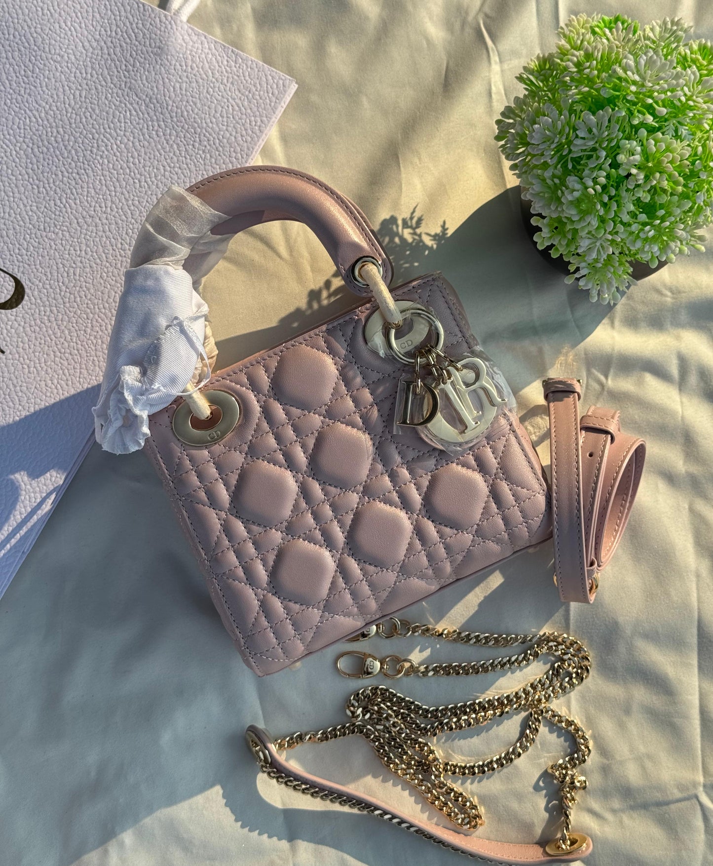 Lady Dior mini Super master Quality with box and dust bag Size 17 Cm