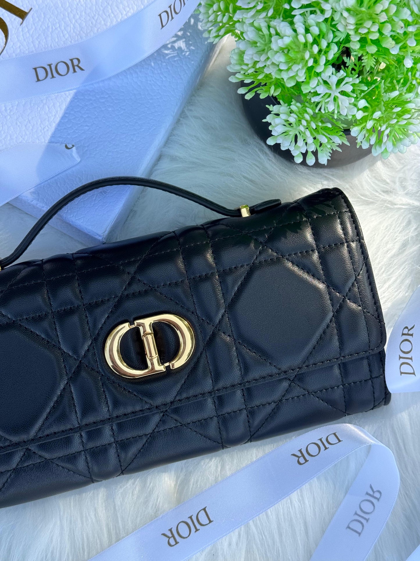 DIOR Miss Caro Top Handle Pouch Super master Quality with box and dust bag Size 24 Cm