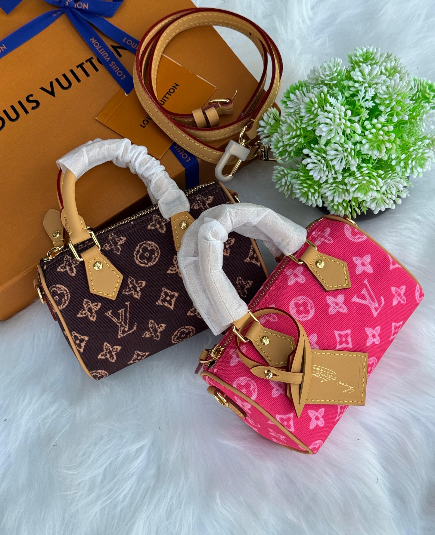 New LV Nano Speedy Super master Quality with box and dust bag Size 16 Cm