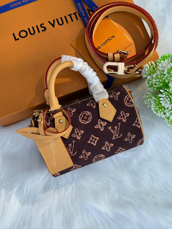 New LV Nano Speedy Super master Quality with box and dust bag Size 16 Cm