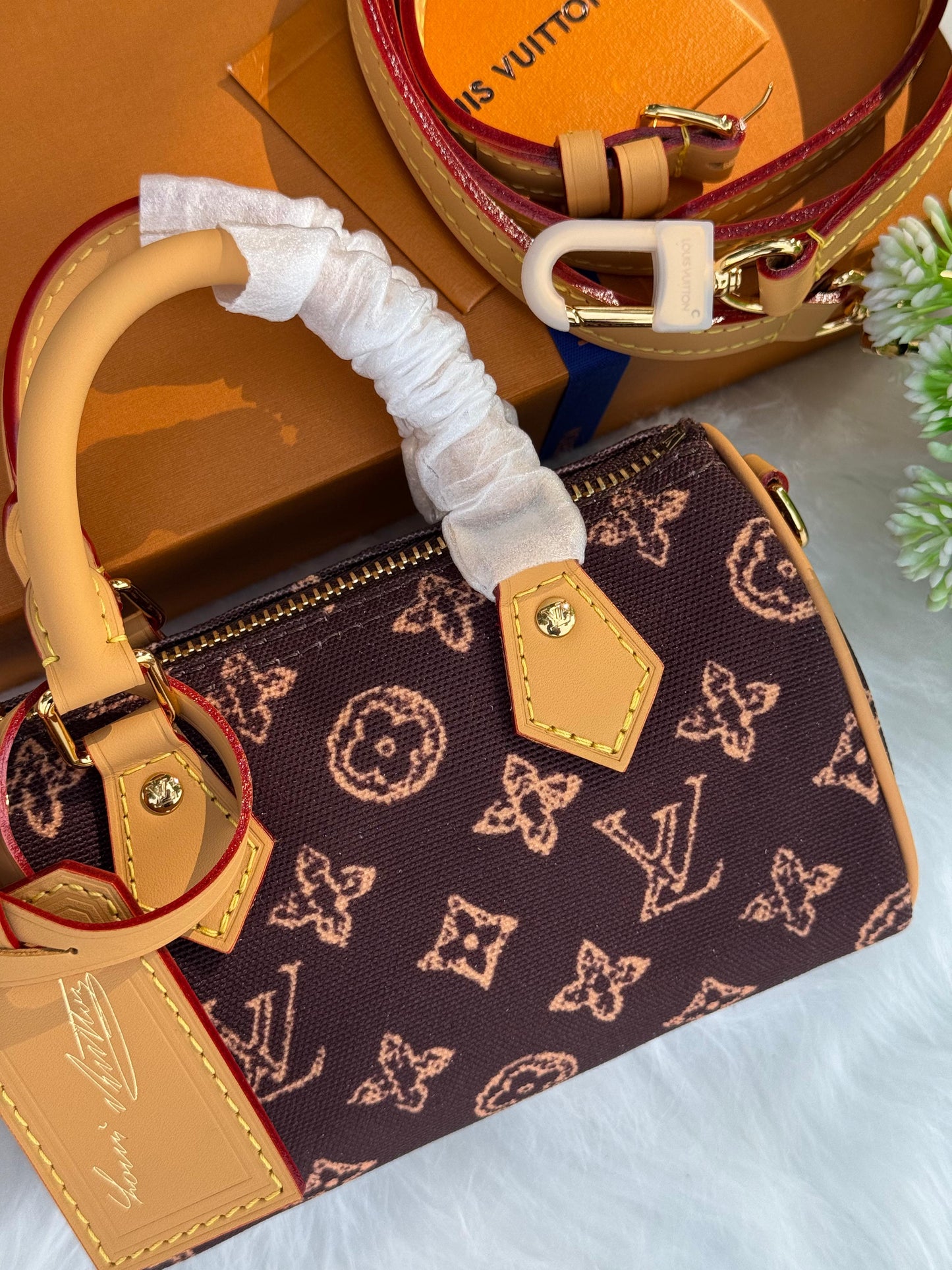 New LV Nano Speedy Super master Quality with box and dust bag Size 16 Cm
