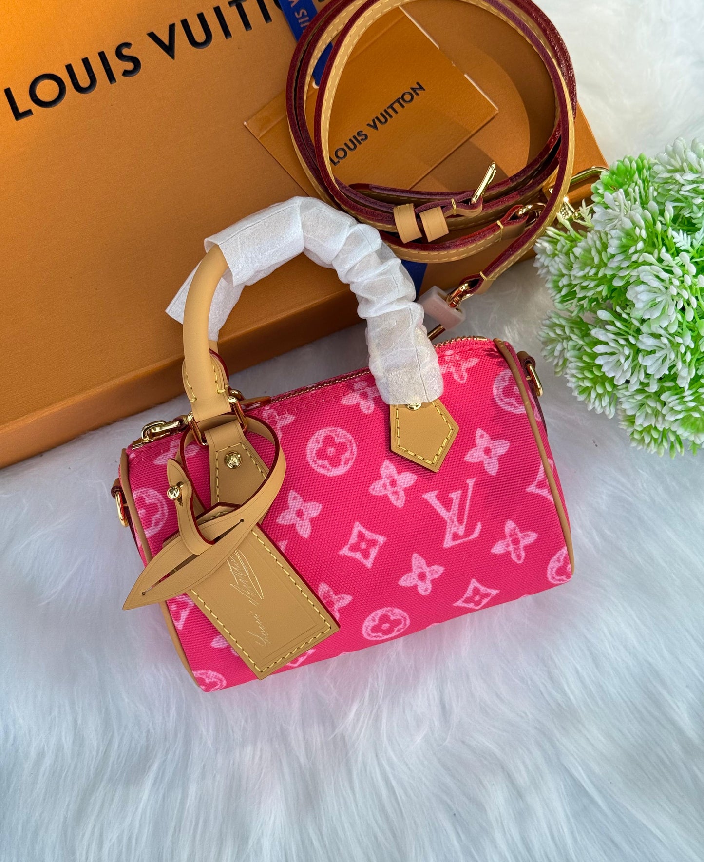 New LV Nano Speedy Super master Quality with box and dust bag Size 16 Cm