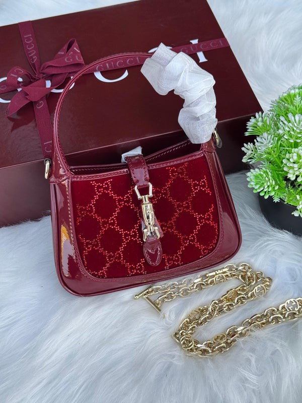 GUCCI Jackie 1961 mini bag Crystals Super master Quality with box and dust bag Size 19 Cm