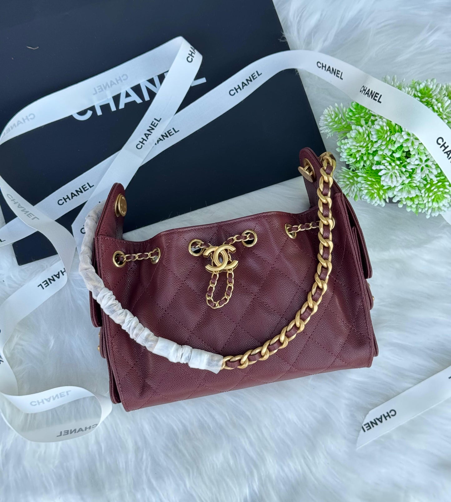 CHANEL Hobo mini Super master Quality with box and dust bag Size 22 cm