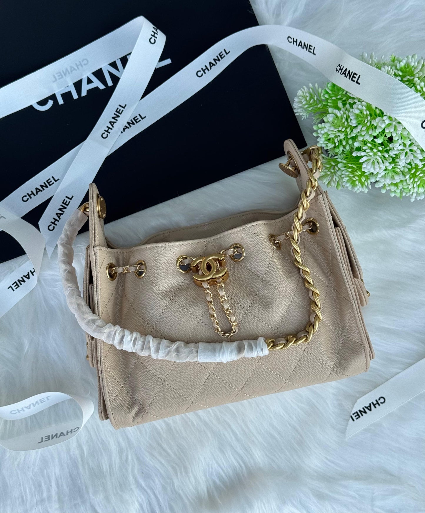 CHANEL Hobo mini Super master Quality with box and dust bag Size 22 cm