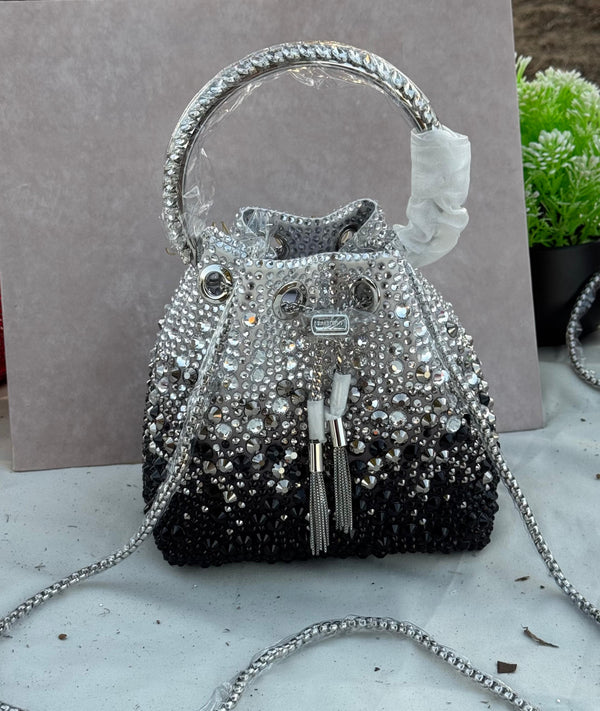 JIMMY CHOO Bon Bon top handle Crystal Super master Quality with box and dust bag Size 16 cm