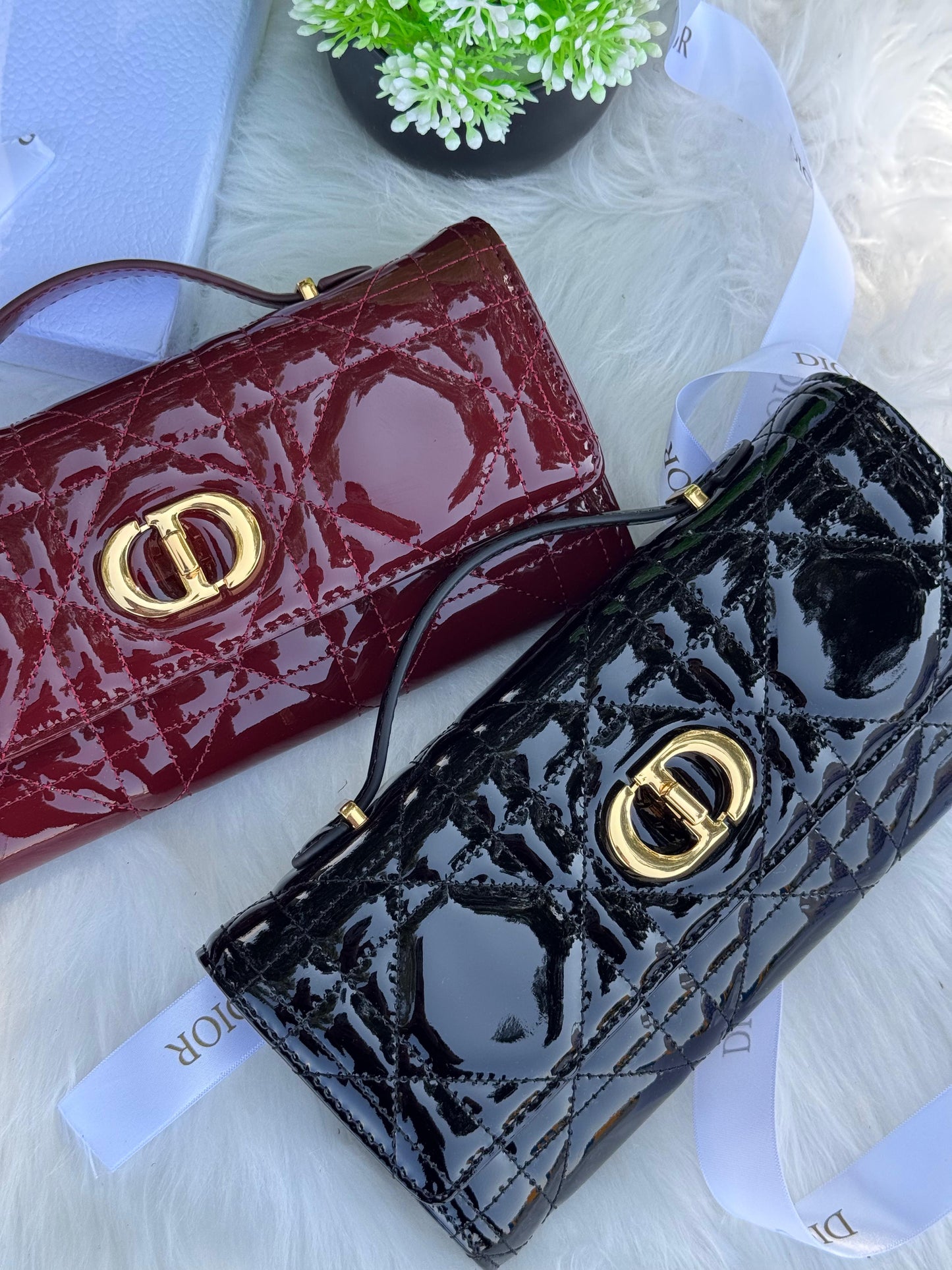 DIOR Miss Caro Top Handle Pouch Super master Quality with box and dust bag Size 24 Cm