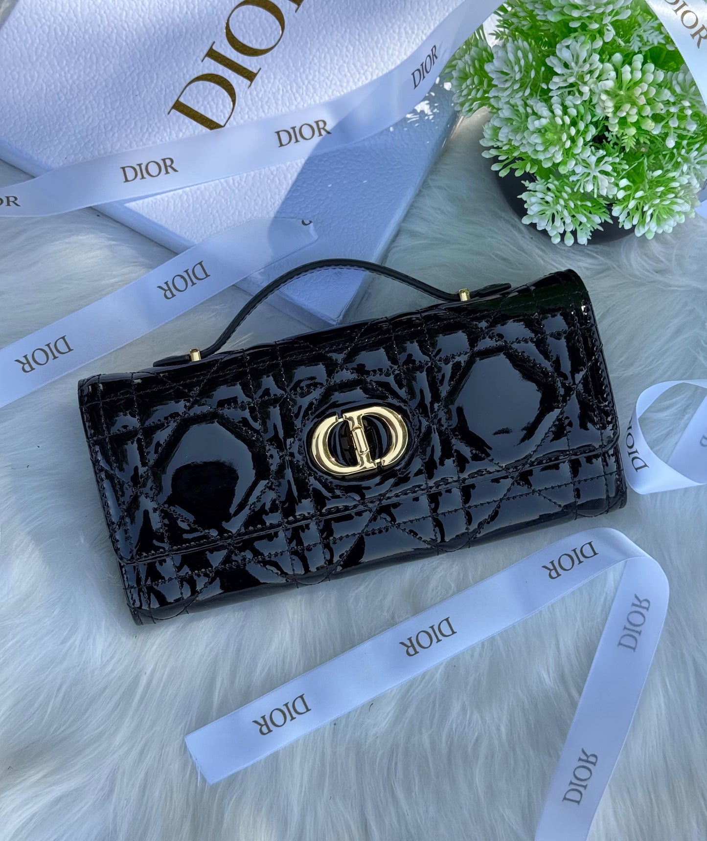 DIOR Miss Caro Top Handle Pouch Super master Quality with box and dust bag Size 24 Cm