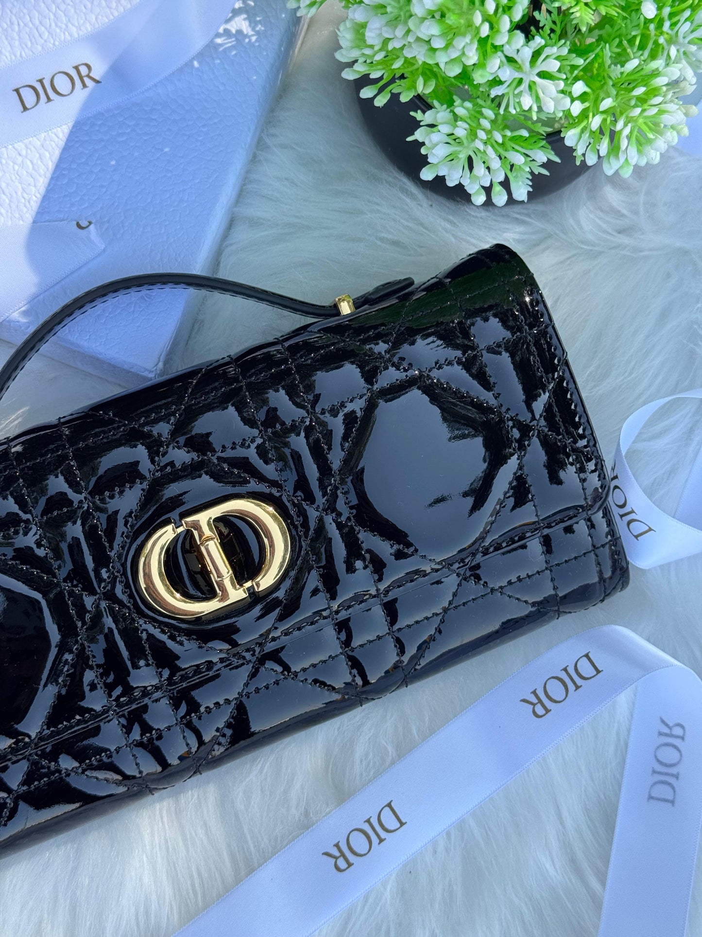 DIOR Miss Caro Top Handle Pouch Super master Quality with box and dust bag Size 24 Cm