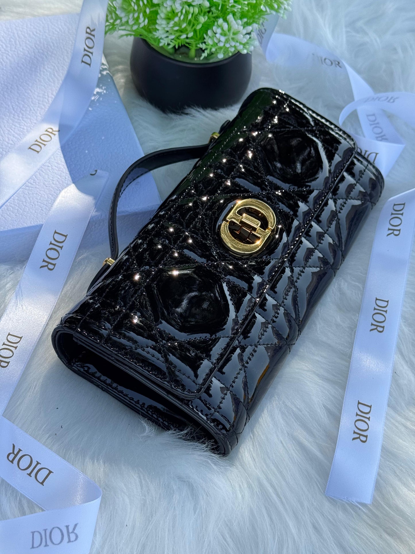 DIOR Miss Caro Top Handle Pouch Super master Quality with box and dust bag Size 24 Cm
