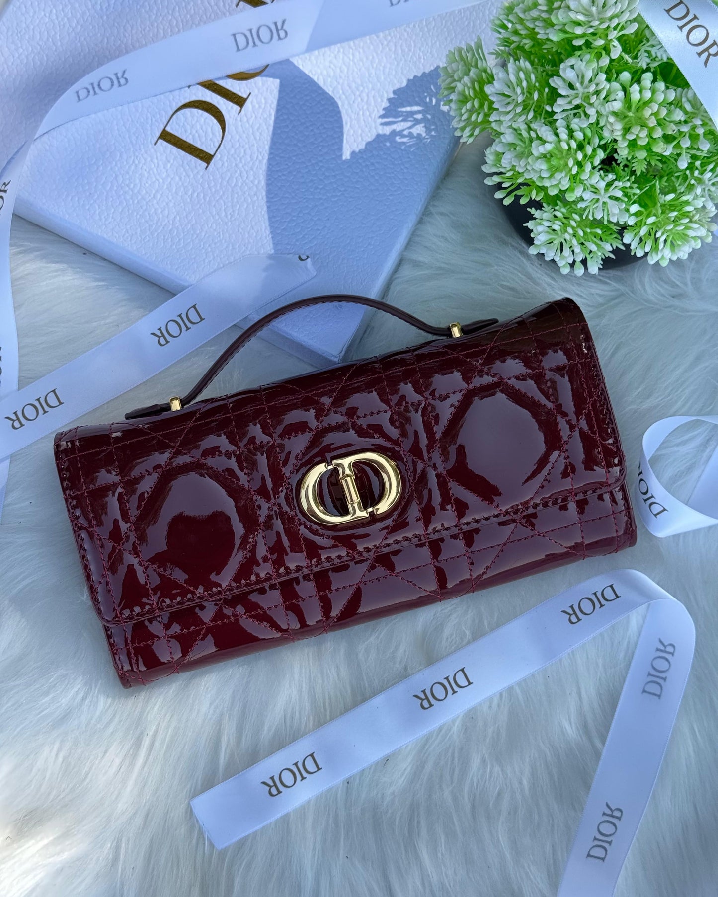 DIOR Miss Caro Top Handle Pouch Super master Quality with box and dust bag Size 24 Cm